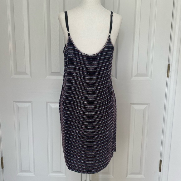 NWT- Karina Grimaldi- Colorful Beaded Mini Slip Dress - Picture 6 of 9